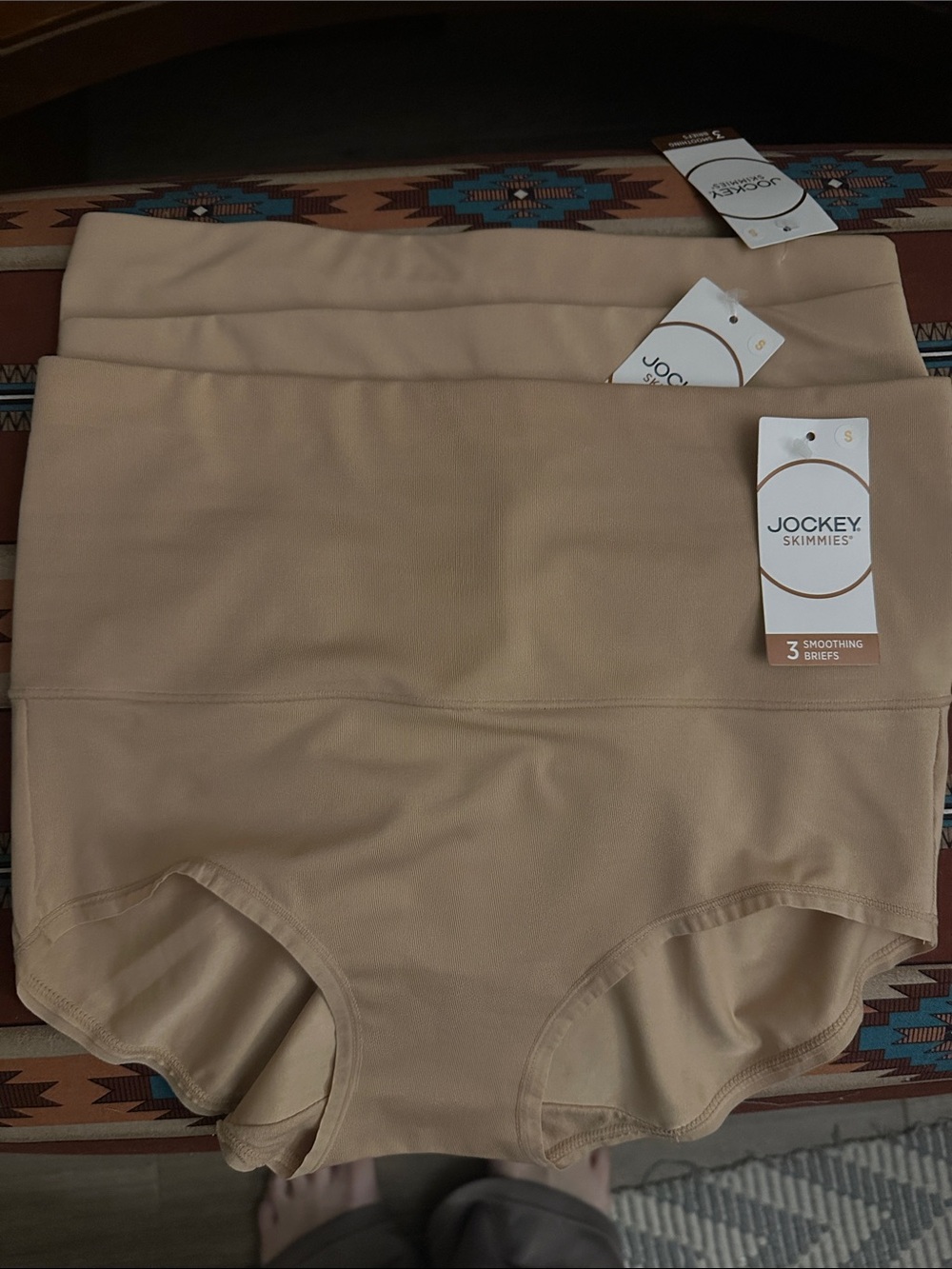 Jockey Skimmies High-Rise Smoothing Briefs - Beige. Size small . 3 pack